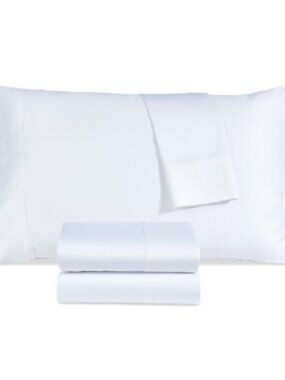 Sunham 800-Thread Count Triblend 4-Pc. Sheet Set, King - White